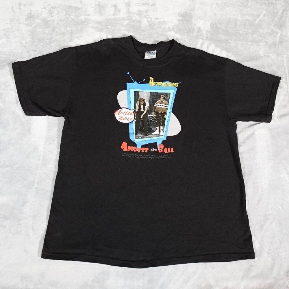 Vintage The Honeymooners Sitcom TV Show T Shirt Mens XL Black 2004 Y2K